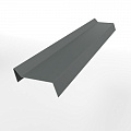 Планка примыкания для мягкой кровли 0,45 мм (RAL 7005) оцинкованная, с порошковым покрытием