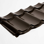 Металлочерепица Монтеррей классик оцинкованная с полимерным покрытием 0.5x1180мм  RAL 9003