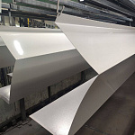 Заборный парапет с капельником угловой оцинкованный с порошковым покрытием 0,45мм RR 32