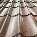 Металлочерепица Монтеррей классик оцинкованная с полимерным покрытием 0.5x1180мм  RAL 1014