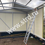 Стеновая трёхслойная сэндвич-панель гладкая 60мм 1190мм с видимым креплением минеральная вата Полиэстер ТермоСпецПанель