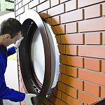 Откос радиусный 0,45 мм (RAL 9007 ) c порошковым покрытием