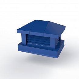 Дымник на трубу с жалюзи оцинкованный с полимерным покрытием до 2000мм RAL 5005
