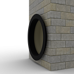 Откос радиусный 1,2 мм (RAL 9005) c порошковым покрытием