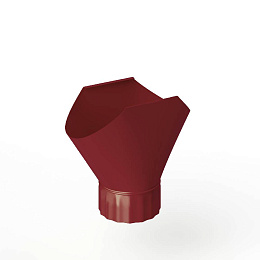 Воронка желоба накладная с полимерным покрытием Металлпрофиль ф150 х185мм RAL 3011