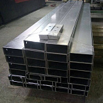 Профиль П-образный направляющий (гнутый швеллер) оцинкованный толщина 2мм с отверстиями