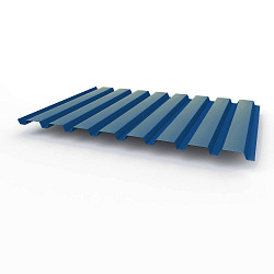 Профнастил С20 - 0,4х1150мм (RAL 5005) оцинкованный, с полимерным покрытием (полиэстер)