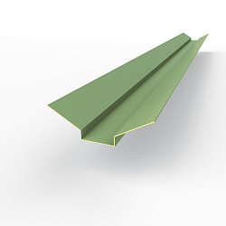 Ендова верхняя фигурная 0,45 мм (RAL 6021) оцинкованная c порошковым покрытием