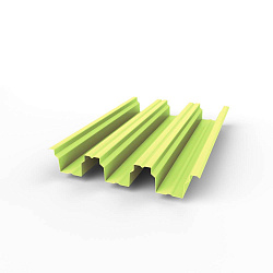 Профнастил Н114 - 0,8х646мм (RAL 1026) оцинкованный, с полимерным покрытием (полиэстер)