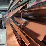 Планка угла внешнего составная 0,45мм RAL 8004 нижняя оцинкованная порошок 