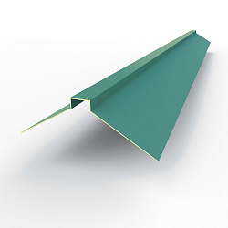 Конек фигурный 0,45 мм RAL 6033 оцинкованный, с порошковым покрытием