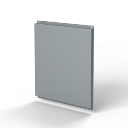 Фасадная металлокассета 795x530 (RAL 7040) открытого типа, с порошковым покрытием 0,7 мм