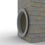 Откос радиусный 0,4 мм (RAL 7004) c порошковым покрытием