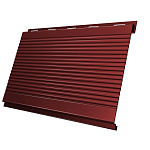 Вертикаль 0,2 gofr 0,45 PE с пленкой RAL 3009 оксидно-красный