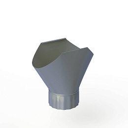 Воронка желоба оцинкованная накладная порошок ф220мм RAL 7000