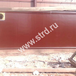 Стеновая трёхслойная сэндвич-панель микрориф 30 200мм 1000мм с видимым креплением минеральная вата Полиэстер Доборник