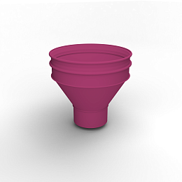 Воронка водосточная ф140х350мм (RAL 4010) водосборная, c порошковым покрытием