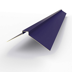 Конек фигурный 0,45 мм RAL 5022 оцинкованный, с порошковым покрытием