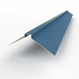 Конек фигурный 0,45 мм RAL 5007 оцинкованный, с порошковым покрытием