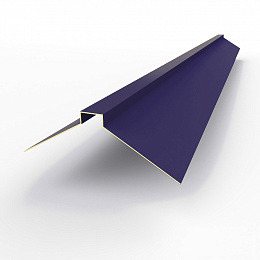 Конек фигурный 0,45 мм RAL 5022 оцинкованный, с порошковым покрытием