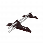 Снегозадержатель трубчатый 1000мм универсальный 25-1,0-1,5-2 холоднокатанная сталь с порошковым покрытием RAL 3005