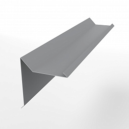 Планка ветровая 0,45 мм (RAL 7004) двойная завальцовкая, с порошковым покрытием