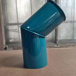 Колено водосточное оцинкованное порошок ф150мм RAL 5021