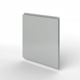 Фасадная металлокассета открытого типа оцинкованная с порошковым покрытием 1мм RAL 9006