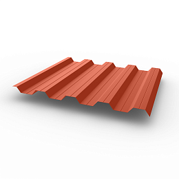 Профнастил НС44 (RAL 3022) 0,45х1047мм оцинкованный, с полимерным покрытием (Полиэстер)
