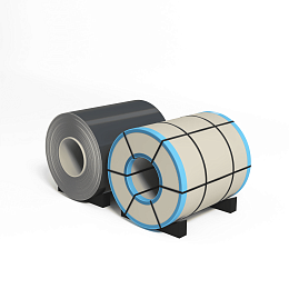 Рулон оцинкованный 0,55х1250мм (RAL 7015) с полимерным покрытием (полиэстер)