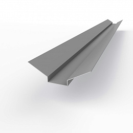 Ендова верхняя фигурная 0,45 мм (RAL 7030) оцинкованная c порошковым покрытием