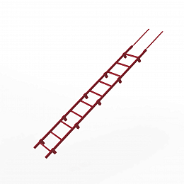 Лестница фальц кровельная 3000мм холоднокатанная сталь с порошковым покрытием RAL 3003