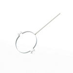 Крепление водосточный трубы сварное оцинкованное порошок ф90х10х250мм RAL 9002