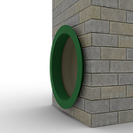 Откос радиусный 0,7 мм (RAL 6002) c порошковым покрытием