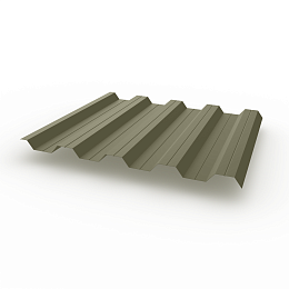 Профнастил НС44 (RAL 7002) 0,7х1047мм оцинкованный, с полимерным покрытием (Полиэстер)