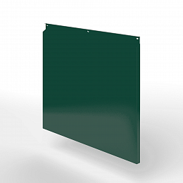 Фасадная металлокассета закрытого типа оцинкованная с порошковым покрытием 0,7x380х815мм RAL 6005 Зелёный мох
