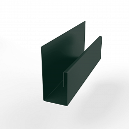 Планка П-образная для забора оцинкованная с порошковым покрытием 0,45мм ширина менее 625 мм RAL 6005