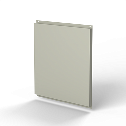 Фасадная металлокассета 1160x1160 (RAL 7044) открытого типа, с порошковым покрытием 0,7 мм