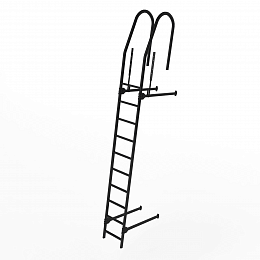 Лестница фасадная 2000мм холоднокатанная сталь с порошковым покрытием RAL 9005