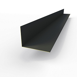 Планка угла внутренняя RAL 7021 оцинкованная c порошковым покрытием 0,45мм