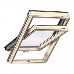 Окно мансардное дерево, лак ручка снизу Velux GLL FK06 1061B Дизайн WoodLine 66*118см