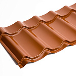 Металлочерепица Монтеррей классик оцинкованная с полимерным покрытием 0.45x1180мм  RAL 9003