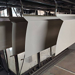 Заборный парапет с капельником угловой оцинкованный с порошковым покрытием 0,45мм RAL 6005