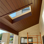 Окно мансардное дерево, лак ручка отсутствует Werso глухое ОС 55*98см