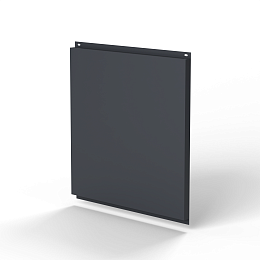 Фасадная металлокассета 1160x530 (RAL 7024) открытого типа, с порошковым покрытием 0,7 мм