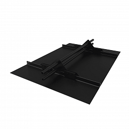 Снегозадержатель трубчатый круглый 3000мм фальц 25-1,0-1,5-3 холоднокатанная сталь с порошковым покрытием RAL 9005