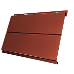 Вертикаль 0,2 line 0,5 Satin с пленкой RAL 8004 терракота