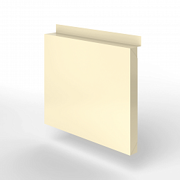 Фасадная металлокассета с иклями оцинкованная с порошковым покрытием 0,7мм RAL 1015