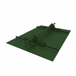 Снегозадержатель трубчатый 3000мм фальц 25-1,2-2,0-4 холоднокатанная сталь с порошковым покрытием RAL 6002