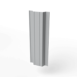 Штакетник прямоугольный оцинкованный с полимерным покрытием 0,45х118мм прямоугольный фигурный RAL 7004